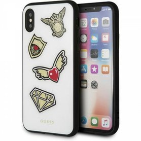 Pouzdro Guess Iconic TPU iPhone X/XS bílé